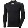 Helly Hansen Uomo Waterwear Rashguard, M, Nero