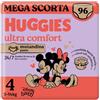 Huggies Pannolini Mutandina Ultra Comfort Taglia 4 Megapack 96 Pannolini
