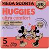 Huggies Pannolini Mutandina Ultra Comfort Taglia 5 Megapack 80 Pannolini