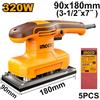 Ingco Levigatrice orbitale NEW 320W INGCO legno muro acciaio + 5 fogli carta abrasiva