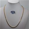 COLLANA UOMO-DONNA UNISEX MAGLIA SPIGA QUADRATA ORO GIALLO 18KT 10,9 GR. (8167)