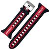CRESSI Watch Style Band, Cinturino Originale per Computer Sub Stile Orologio Unisex Adulto, Nero/Rosso/Bianco, Taglia Unica