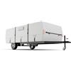Tuszom 100% impermeabile, pieghevole, copertura per rimorchio da campeggio, 800D, copertura pop-up per camper con 7 cinghie rinforzate antivento, adatta per 2,4 - 3,4 m - protezione per tutte le
