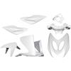 one by camamoto kit set carene complete plastiche compatibile con (cod 77366789 complete 7 pezzi colore bianco perla compatibile con mbk nitro - yamaha aerox anno dal 1997 al 2012)