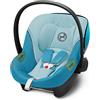 CYBEX Gold Seggiolino Auto Aton S2 i-Size, Dalla Nascita a circa 24 Mesi, Max. 13 kg, Con Riduttore per Neonato, Compatibile con SensorSafe, Beach Blue