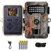 Rollei Fototrappola Rollei HD-30, 48MP 4K Foto Trappola Notturna con Sensore di Movimento Telecamera per Animali Selvatici con Batteria e Schermo IPS da 2'' IP54 0,4S Fotocamera da Caccia Visione Notturna