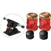 4x 90A PU Top Bottom Skateboard Truck Boccola Kit Cilindro Long Board Shim