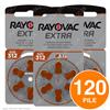 Rayovac 120 Batterie PILE RAYOVAC Extra 312 per Apparecchi Acustici PROTESI Udito PR41