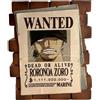 PLASTOY One Piece Salvadanaio Poster Wanted Roronoa Zoro 16 Cm Plastoy