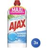 Ajax 3x Ajax Pavimenti 1250 Ml. Bianco Classico Made In Italy