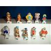 FEVES CHIP AND DALE Disney 2003 Set 10 FIGURE 3cm Porcellana FEVES Francia CIP e CIOP