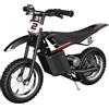 Razor MX125 con decalcomanie Bicicletta elettrica al litio per bambini con velocità fino a 8 miglia orarie, motore a mozzo da 100W per bambini dai 7 anni in su