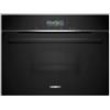 Siemens CD714GXB1, Smarter iQ700, pentola a vapore da incasso, 60 x 45 cm, serbatoio dell'acqua da 1,3 l, nero, cottura a vapore, rigenerazione con vapore, display a colori, cookControl programmi
