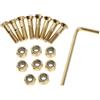 Set Di 8 Viti Hardware Cruiser Per Skateboard Longboard 25 Mm Colore Dorato