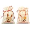 Vervaco Kit Punto Croce Contato DOLCI CONIGLIETTI SET DA 2 Sacchetti Bomboniere Da Ricamare Punto Croce ca. 8 x 12 cm Set Fai Da Te Creativo Adulti Ricamo Casa Decorazioni Per Lavoretti Creativi