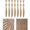 7x fuselli in legno per pizzo a tombolo portatili per realizzare scarpe,