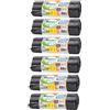 Bottari 60 Sacchi Immondizia 110L 70x110 cm con Laccetti di Chiusura, Nero, Sacchi per Spazzatura Resistenti e Riciclati, 6 Rotoli da 10 Pezzi