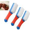 Set Spazzola Pulizia Scarpe 3pz Setole Nylon Morbido Portatile e Manico Ergonomi