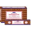 Satya Bastoncini di incenso Satya Dragon's Eye confezione da 12 x 15 g ogni confezi...