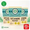 Nutra Core Vitamina D3 10000iu K2 200mcg (Vitamina D3 K2 MK7) Capsule-100% Vegan&natural
