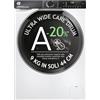 Hoover H-WASH 700 Lavatrice Slim 9 Kg, Libera Installazione, Carica Frontale, Classe A-20%, 1400 Giri, App hOn, Programma Hygiene, Cicli Care, Vapore AxLxP 85x60x44,7 cm, Bianca - H7W4 49MBC8-S