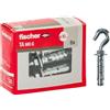 Fischer Tasselli in Acciaio TA M6 con Gancio, Diametro Foro 10 mm, per Cemento Armato, Calcestruzzo e Murature Piene, 6 Pz, 71256