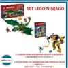 LEGO NINJAGO Battle Mech Arin & Drago Verde Lloyd - Set 71839 + 71829