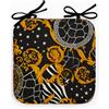 Set 4 Cuscini Sedia 33x33 cm - Fantasia Barocca o Rosso - Made in Italy
