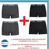 Navigare Boxer Navigare Uomo Taglia 6/XL - 2 Neri + 2 Grigio Scuro Comfort e Stile
