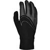 NIKE Guanti da corsa leggeri da uomo 360 TECH, neri, XL