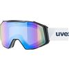 Uvex gravity FM - maschera da sci per adulti - categoria di filtro 3 - privo di appannamenti - rhino matt dl/ice-green - one size