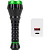 PNI Torcia Adventure F750 Green Light, in alluminio, LED 10 W, 500 lm, fino a 850 m, 4000 mAh, IP44, 4000 mAh incluso, con alimentatore CHG300 incluso