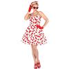 W WIDMANN MILANO Party Fashion - Costume anni '50, abito con sottoveste e cintura, rock'n'roll, carnevale