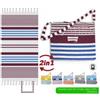 CASAPIU'- Telo Mare FOUTA 100x200 Borsa TEL4688A, IRG161