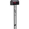 Architectural Mailboxes Mailbox-to-Go Weather-Resistant Steel Metal Mail Box for Outside with Post, Black, Medium Curbside Mailbox, USPS Approved for Residential Delivery