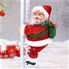 Regalo Idea Per Natale Babbo Natale Che Scala - Decorazione Elettrica Per Albero, Con Movimento | Ornamento Natalizio Divertente E Luminoso Babbo Natale Che Si Arrampica
