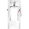 HENDI Grill a gas Grill-Master Mini, cucina, griglia per barbecue, a gas propano e butano, accensione elettronica, 5,8kW(Hs), 340x540x(H)840mm, acciaio inox 18/0