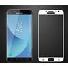 global technology VETRO TEMPERATO 5D per SAMSUNG GALAXY J5 2017 J530 con bordi arrotondati BIANCO