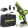 Greenworks G40PSF Sega ad Asta a Batteria Lunghezza Barra 8 Pollice (20 cm)