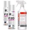 Magazzini GM Trattamento Igienizzante per Climatizzatori- 1pz Saniclima Deter+2pz igieniz F20