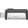 ‎SanDisk Sandisk Ultra Dual USB Drive Type-C 64 GB, USB 3.1 Type C, Nero/Argento Dual Dri