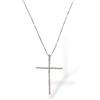 RECARLO Collana girocollo EMPORIO RECARLO con croce e diamanti naturali in oro bianco
