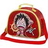 KARACTERMANIA One Piece Luffy-Porta Merenda 3D, Rosso, 25.5 x 20 cm