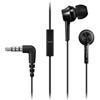 Panasonic RP-TCM115E Auricolare Cablato In-ear Musica e Chiamate Nero