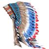 Copricapo nativo americano fatto a mano, costume, copricapo di piume di