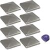 vasalat Holzpfostenkappe 120x120mm Edelst. Tappo per palo, Argento