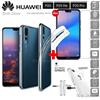 COVER per Huawei P20 / Lite / Pro CUSTODIA in TPU + PELLICOLA VETRO TEMPERATO