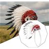 Copricapo di piume indiane Copricapo nativo americano per feste di carnevale