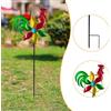 Girandola a vento, ornamento da mulino a vento a forma di gallo in ferro,