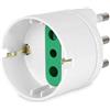 Mach Power Adattatore Spina Italiana 16A Mach Power, Presa SCHUKO 10A, Bianco - Compatibile